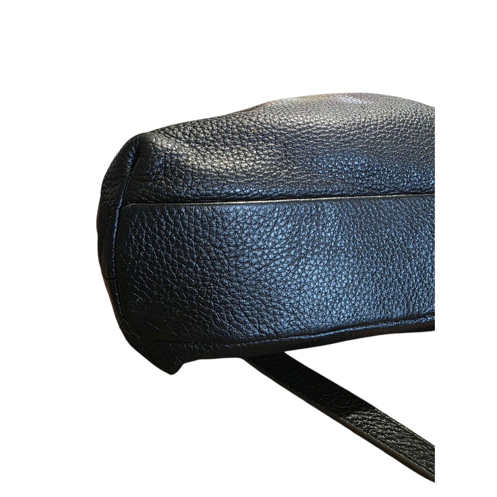 Aimee Kestenberg Pebbled Leather 5th Ave Pleated Satchel Crossbody Tote Bag - Picture 3 of 9
